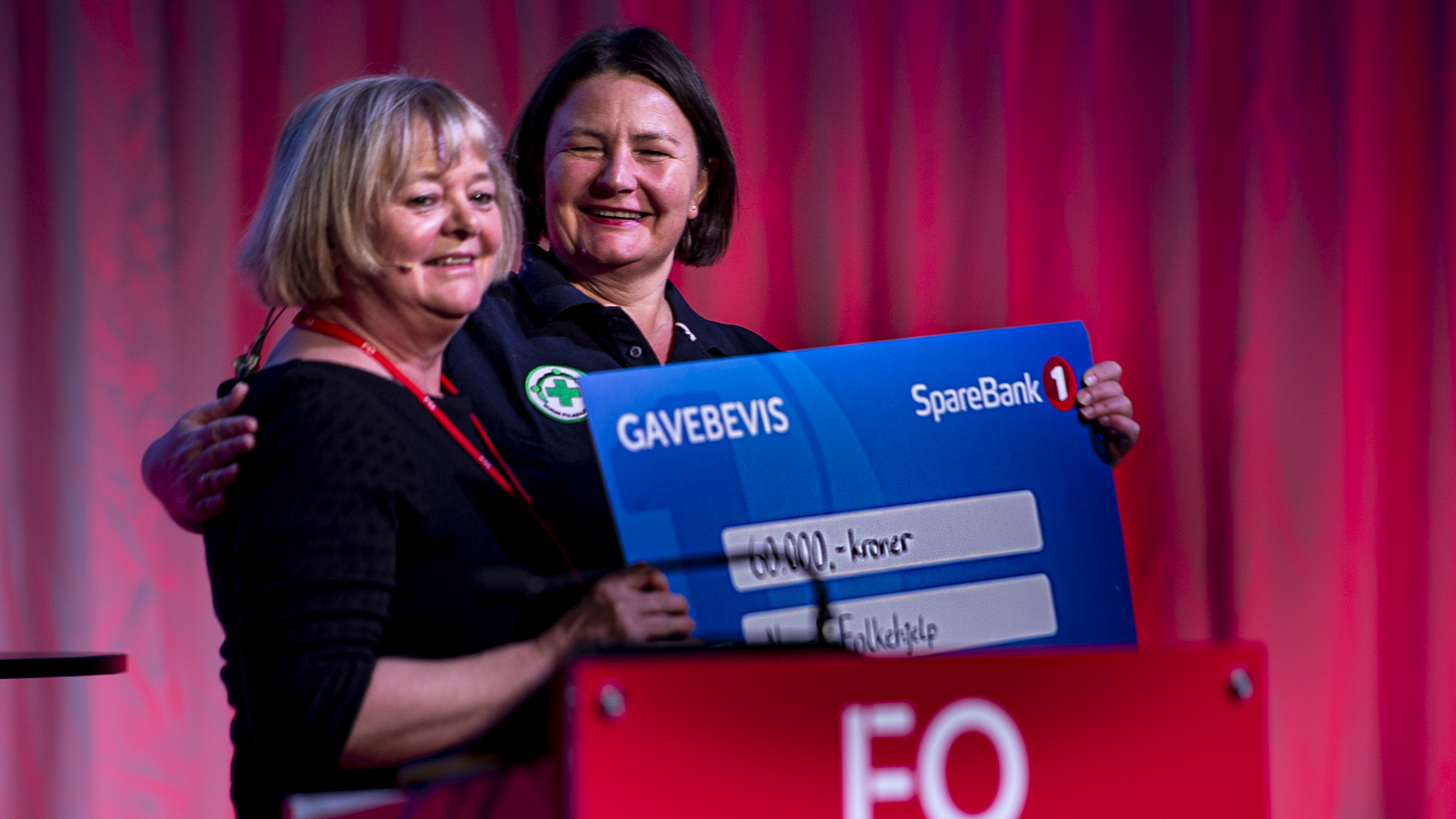 Generalsekretær, Henriette Westhrini fra Norsk Folkehjelp og FO-leder Mimmi Kvisvik.