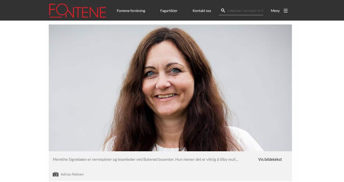 UTFORDRINGER: Merethe Signebøen mener det er viktig å tilby muligheter for faglig utvikling når hun rekrutterer vernepleiere. Merethe Signebøen