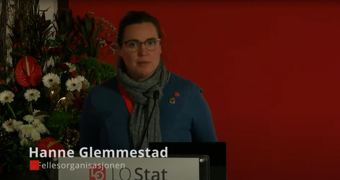 NAV: Glemmestad løftet viktigheten av et styrket Nav (Trykk på bildet for å høre innlegget) Hanne