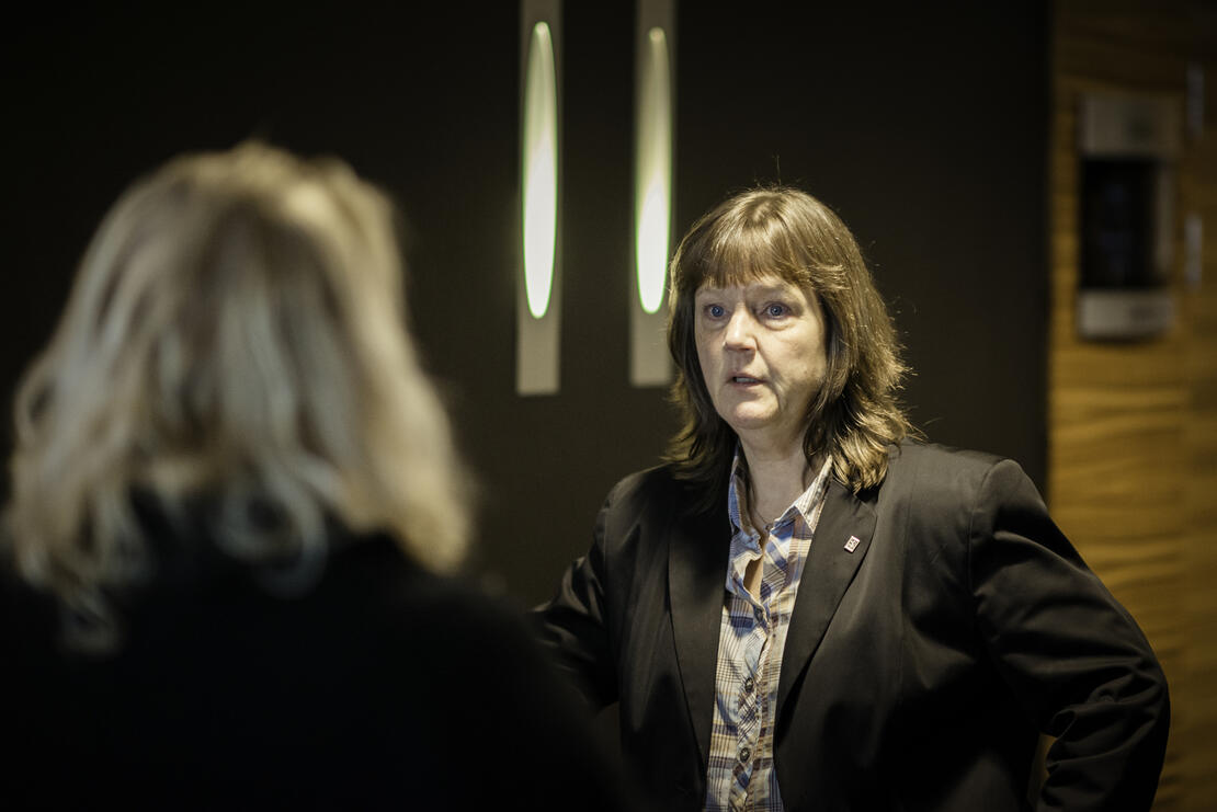 LEDET FORHANDLINGENE: Forhandlingsleder og nestleder i LO Stat, Lise Olsen. LO Stat