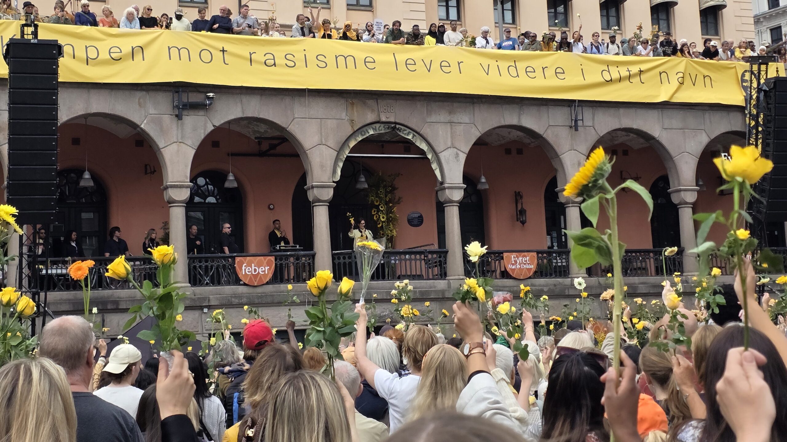 Under markeringen for Tamima Juhar holdt FO-leder Marianne Solberg appell om viktigheten av forsvarlig bemanning