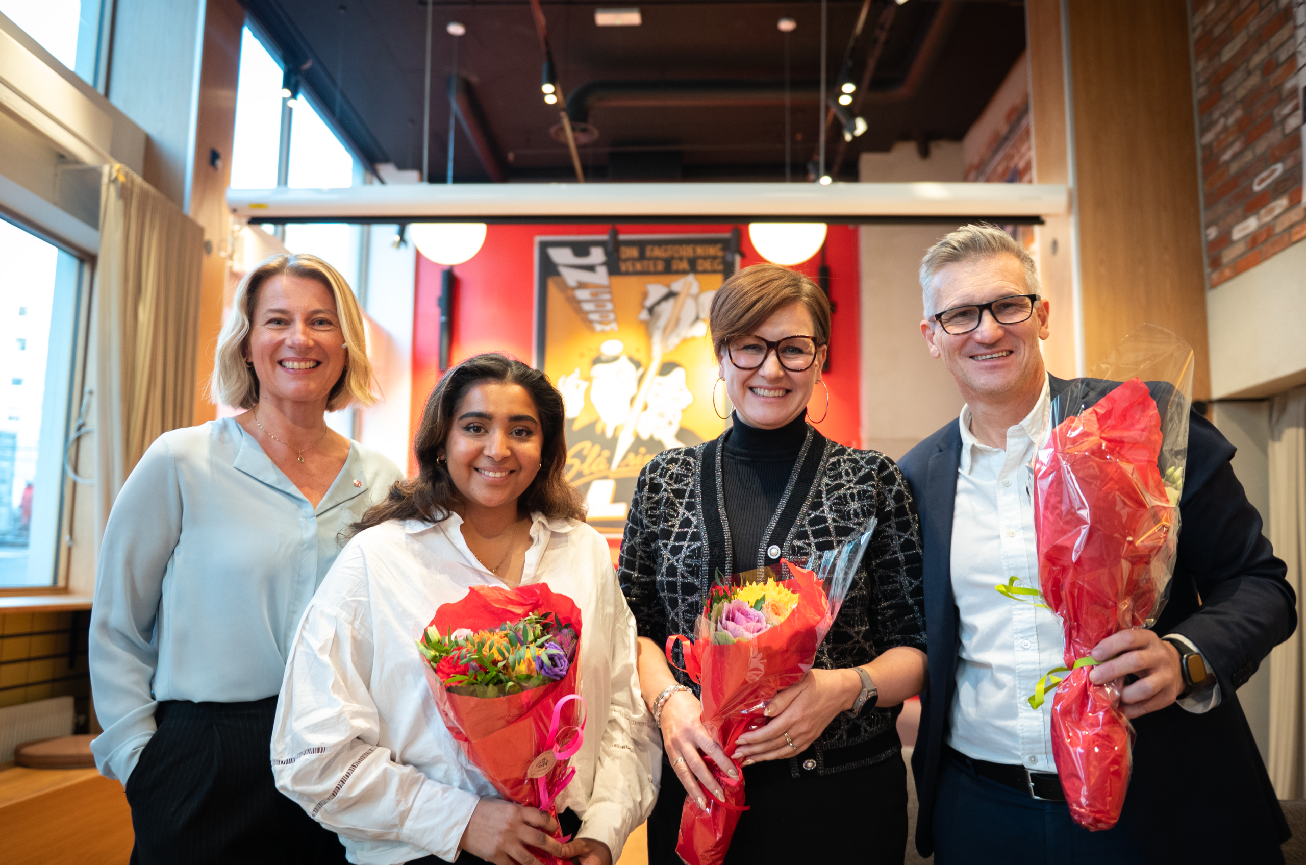 Katrine Haugland Martinsen, Nimrah Ramzan, Marianne Solberg og Bjørn Erik Thon.