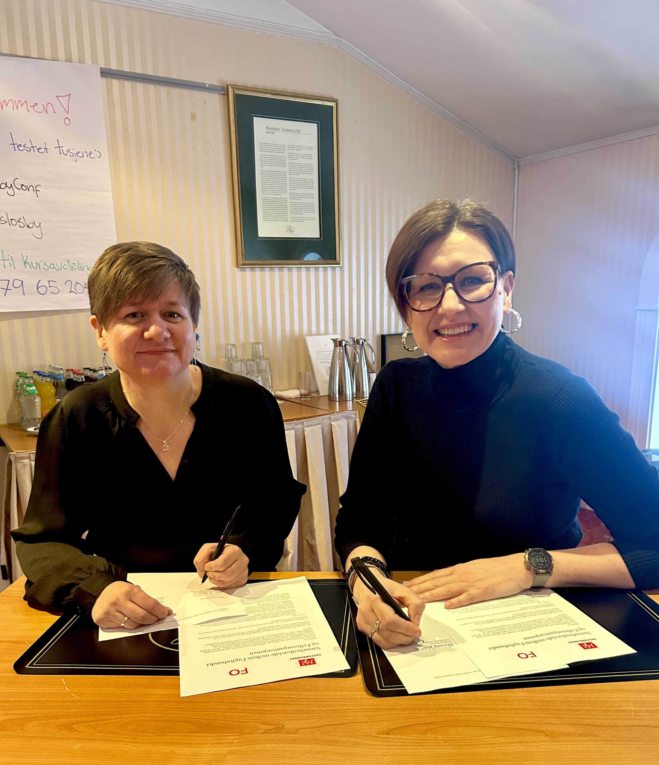 Samarbeidsavtale signert mellom FO og Fagforbundet