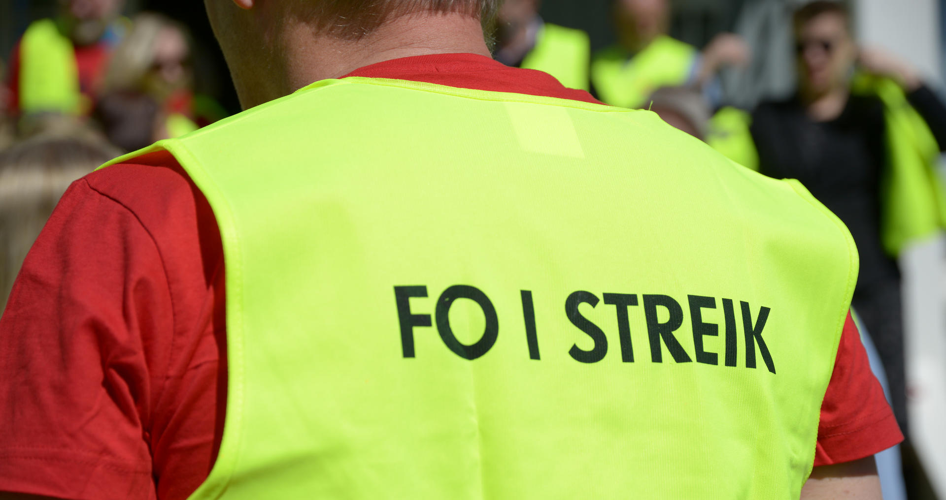 UTE I STREIK: FO og Fagforbundet har tatt ut 80 medlemmer til sammen i første streikeutkast. 