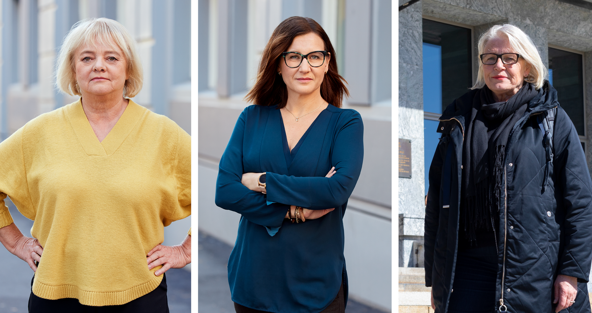 KAMPKLARE: FO-leder Mimmi Kvisvik, nestleder Marianne Solberg og leder i FO Oslo Hanne Groseth krever økt kjøpekraft for medlemmene.
