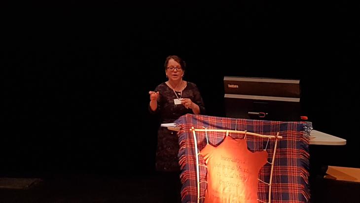 Dr. Lydia Heikkilä fra Finland snakket om tradisjonelle samiske gjensidige nettverk.